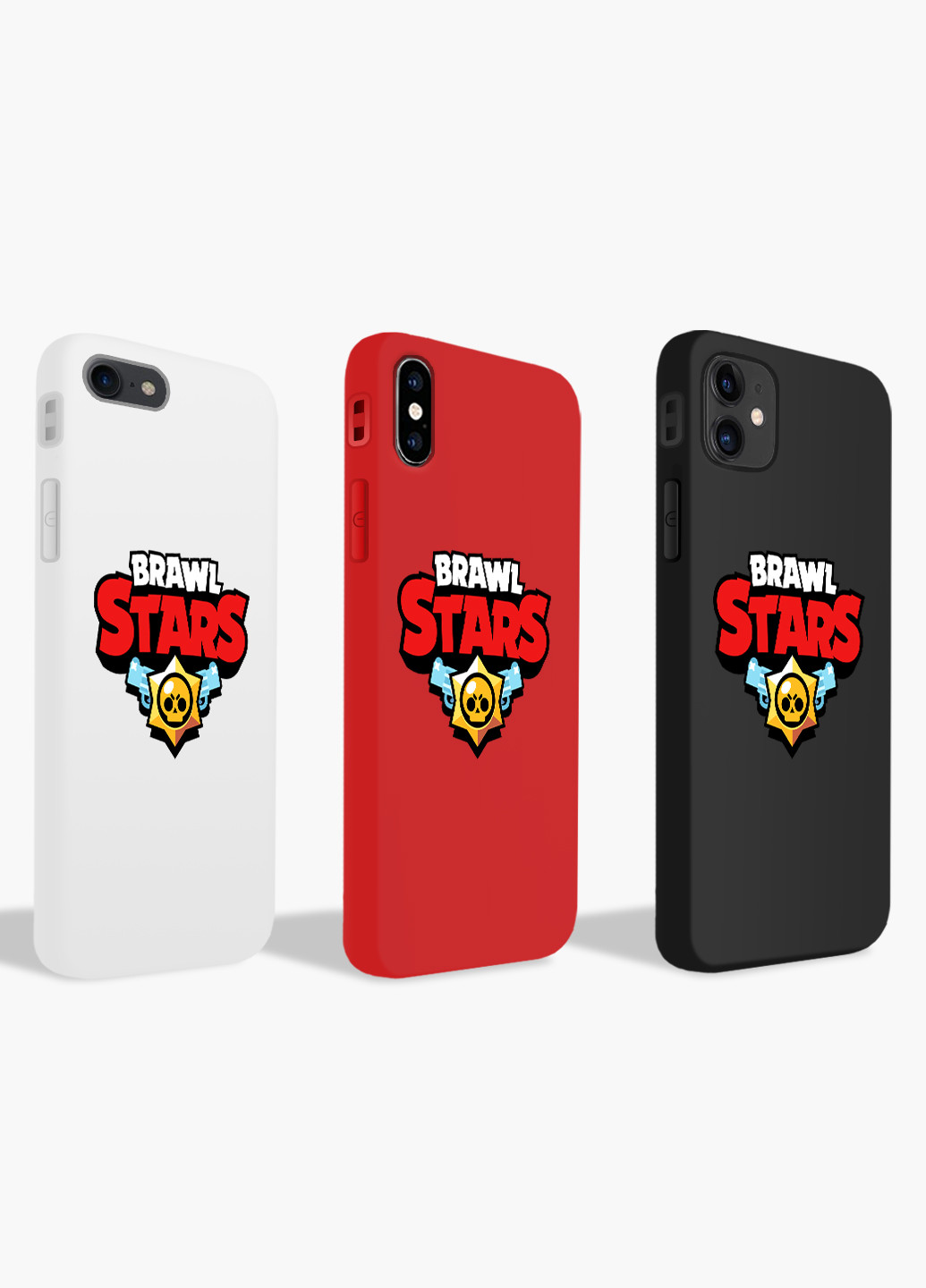 Чехол силиконовый Apple Iphone Xs Лого Бравл Старс (Logo Brawl Stars) (8938-1000) MobiPrint (219284416)