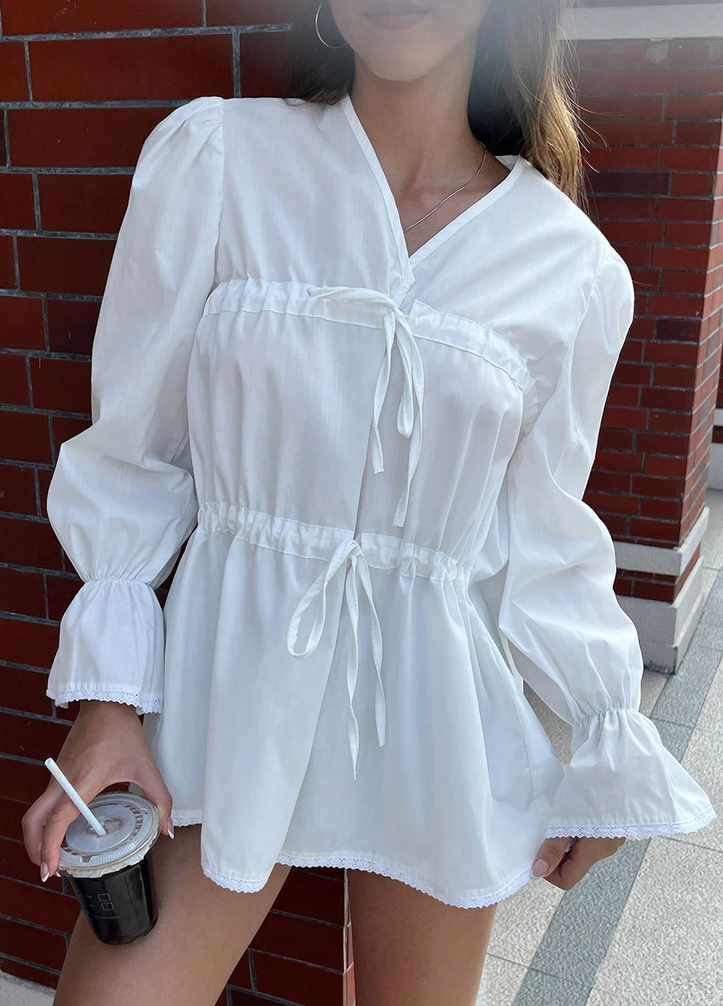 Біла блуза SHEIN