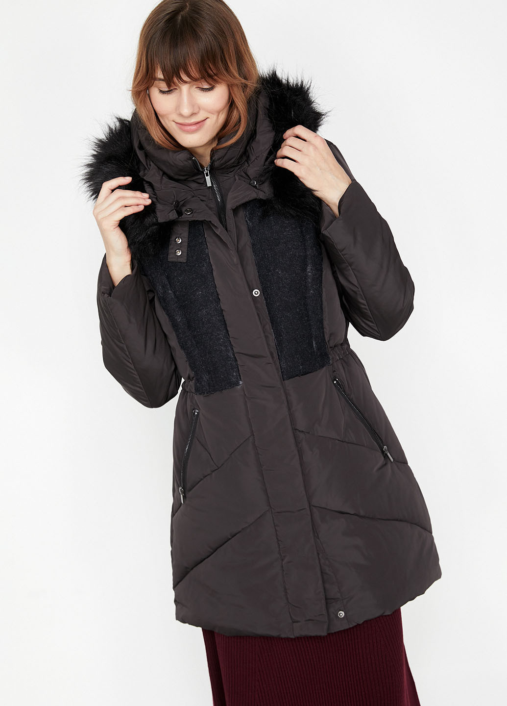 Темно-синя зимня куртка KOTON