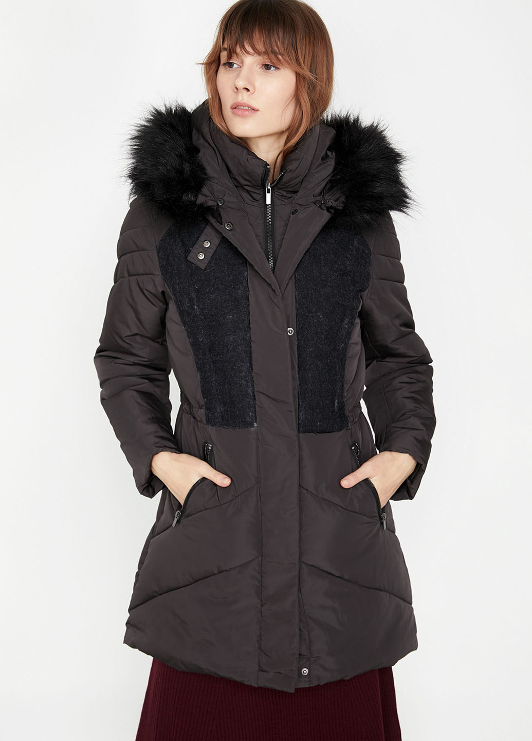 Темно-синя зимня куртка KOTON