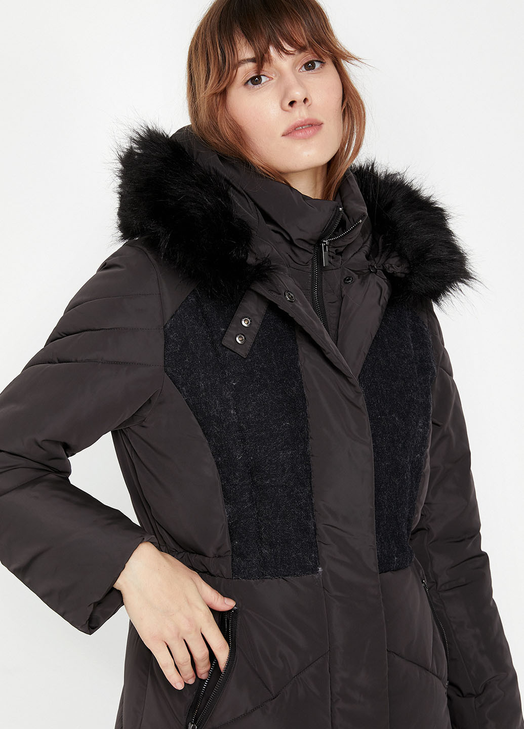 Темно-синя зимня куртка KOTON