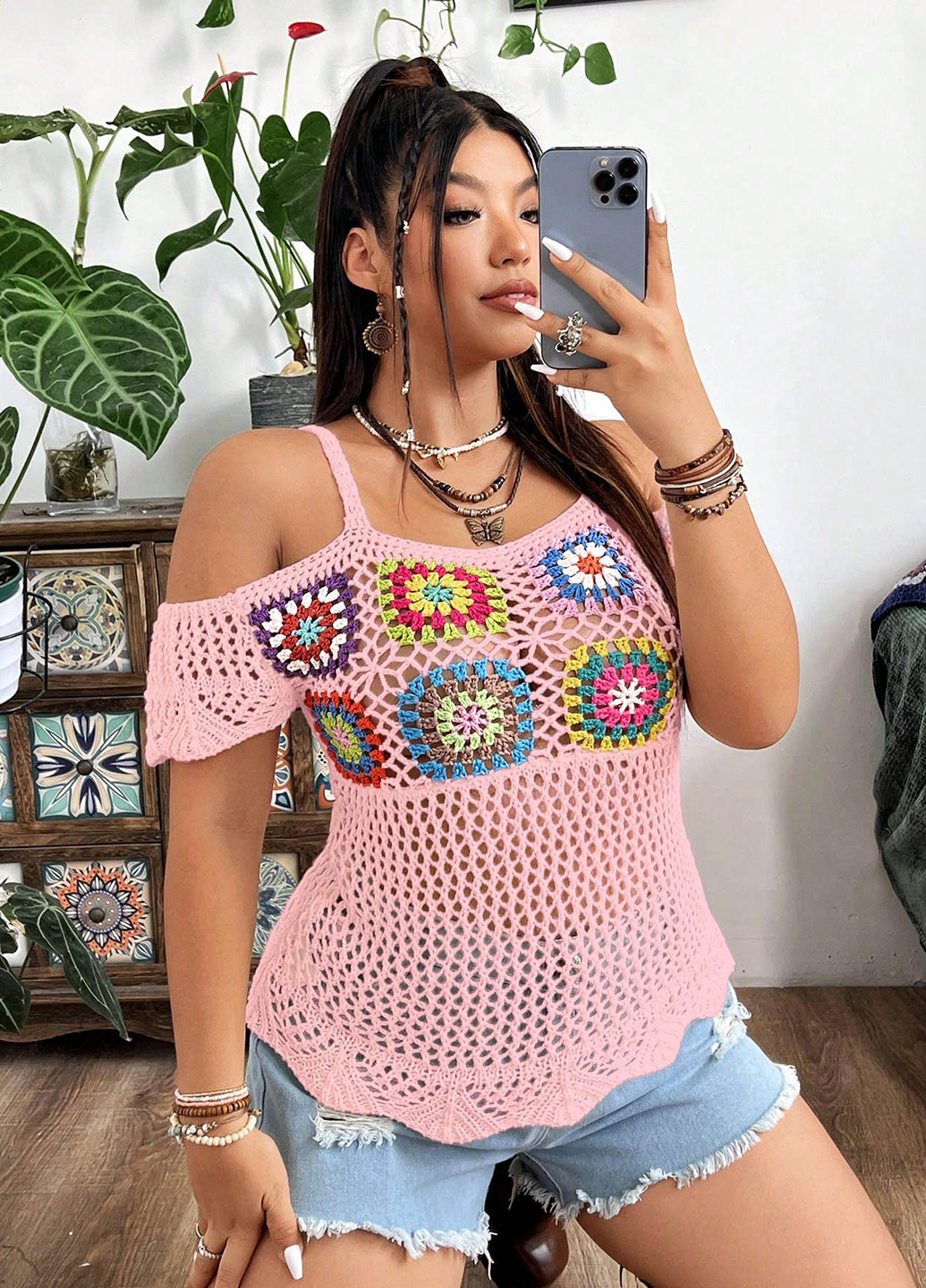 Рожева блуза SHEIN