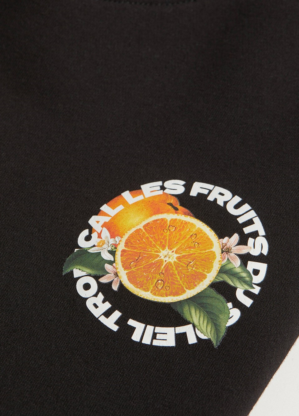 Чорний світшот H&M малюнок без декору (314704418)