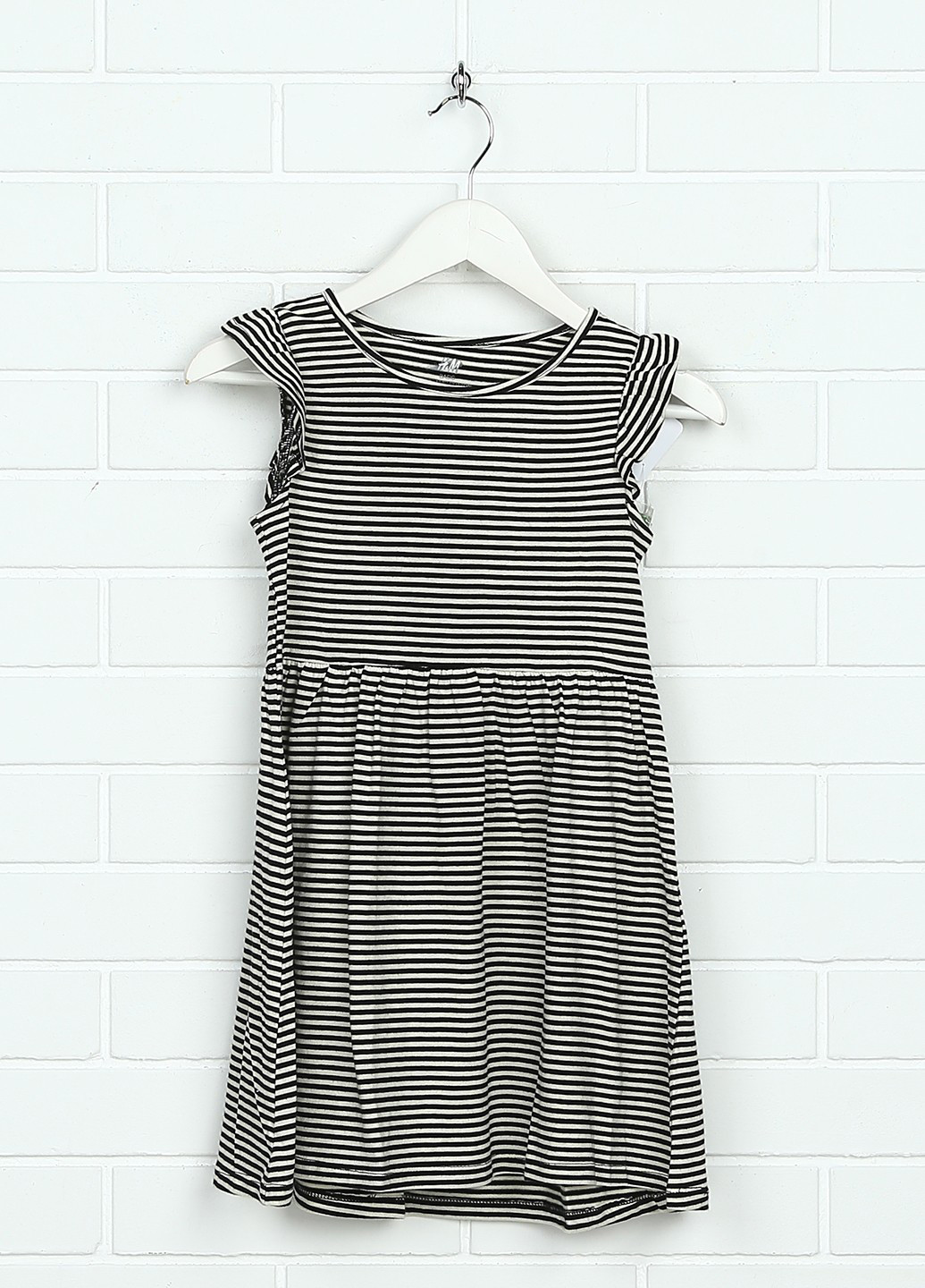 Чёрно-белое платье H&M (120224574)