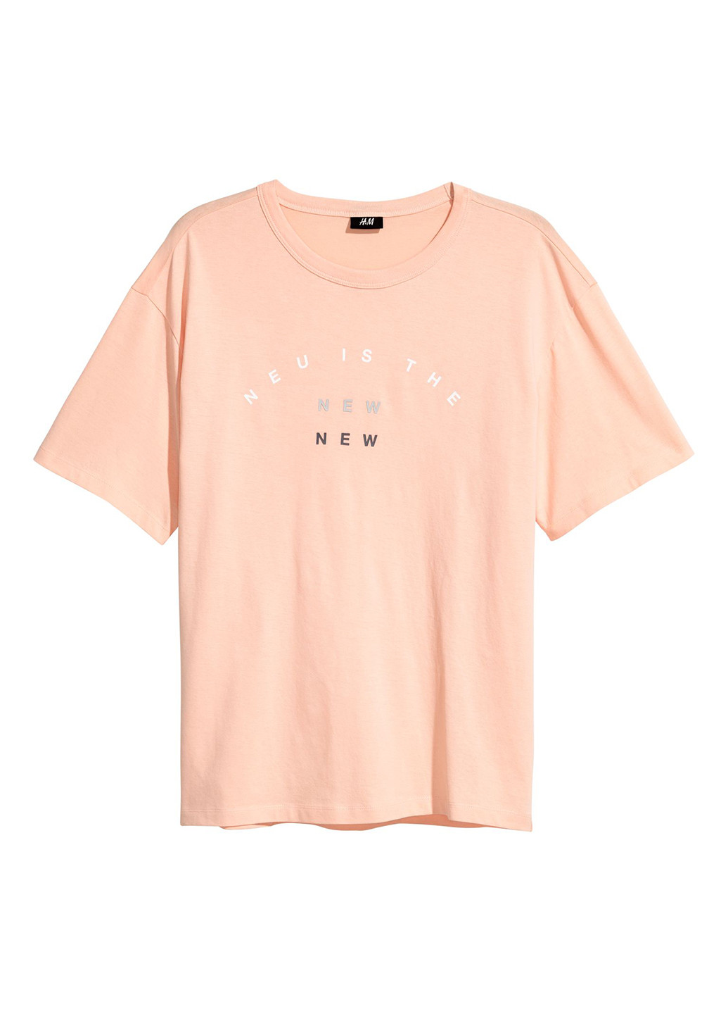 Персиковая футболка H&M