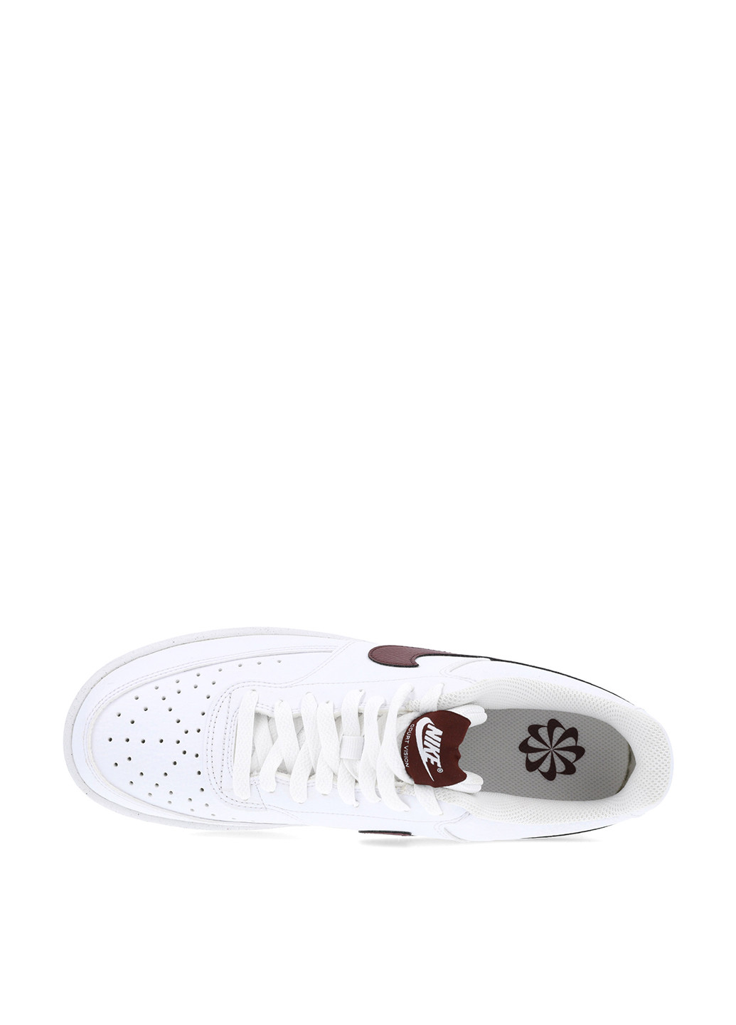 Белые демисезонные кроссовки Nike COURT VISION LOW NEXT NATURE