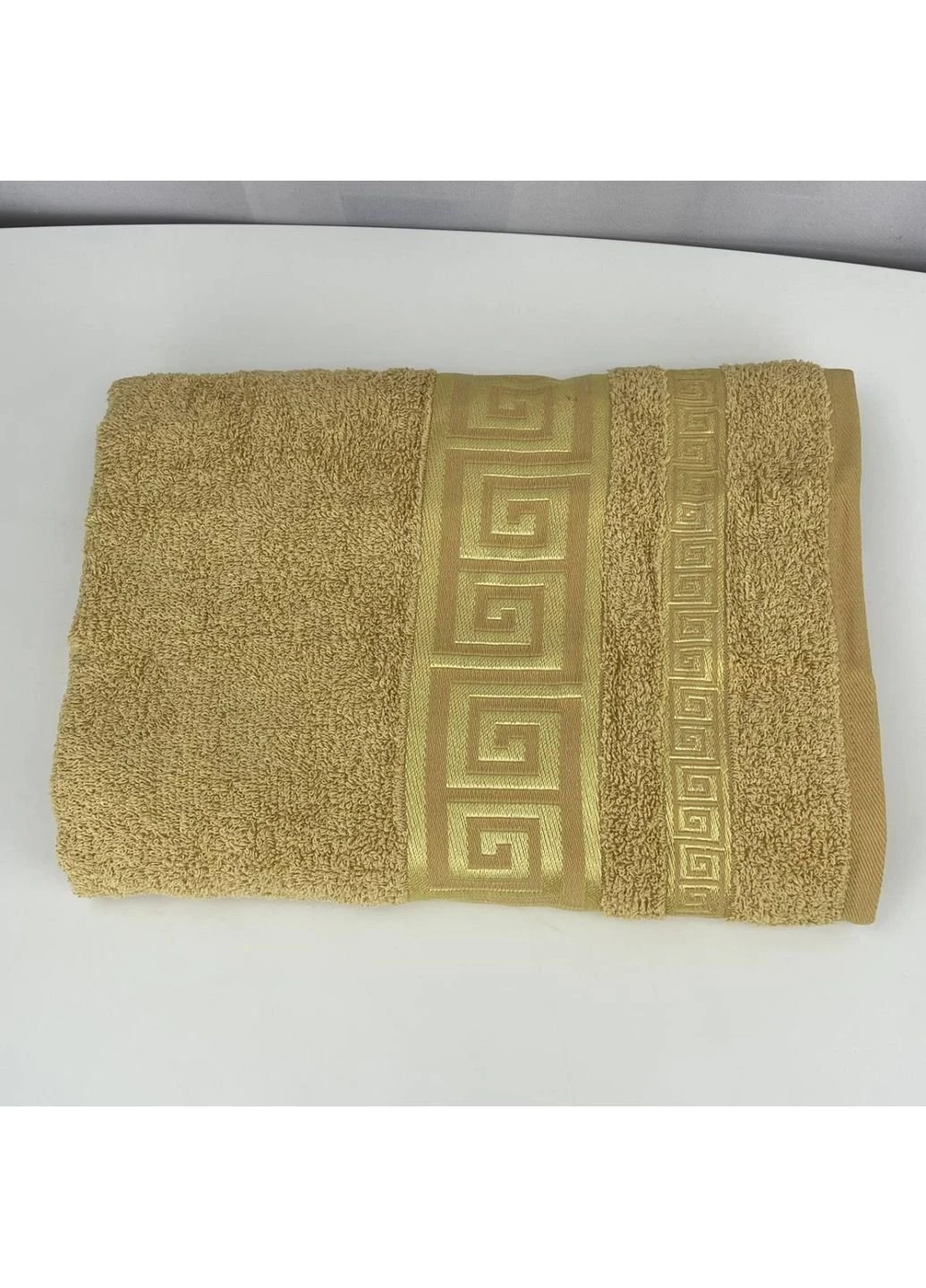 Полотенце банное махровое Febo Vip Cotton Турция 6336 желтое 70х140 см No Brand комбинированный