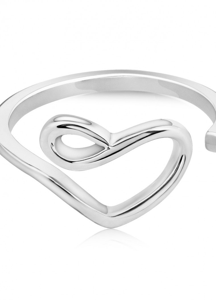 Серебрняное кольцо «Сердце » размер 18 Peninsula (226765794)