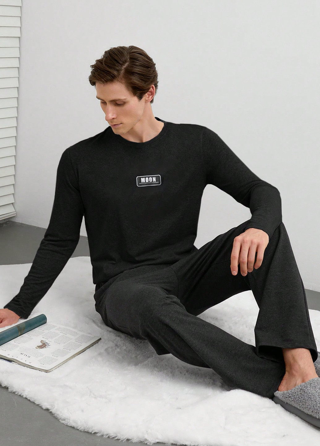 Пижама (лонгслив, брюки) SHEIN (341893749)