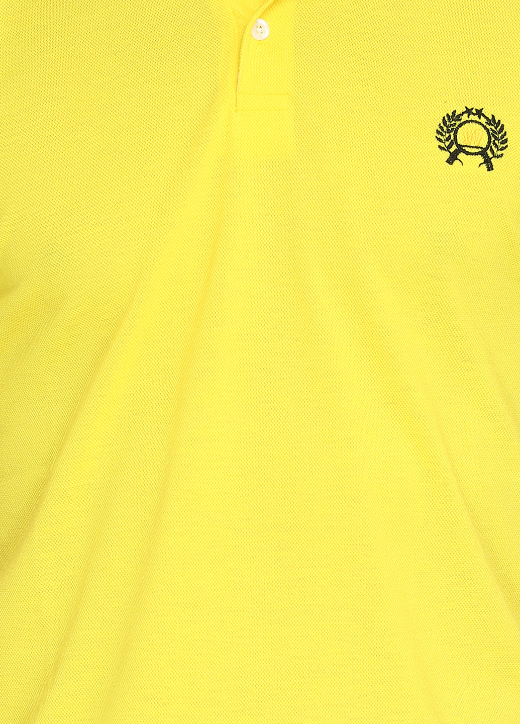 Желтая футболка-поло для мужчин West Wint с логотипом