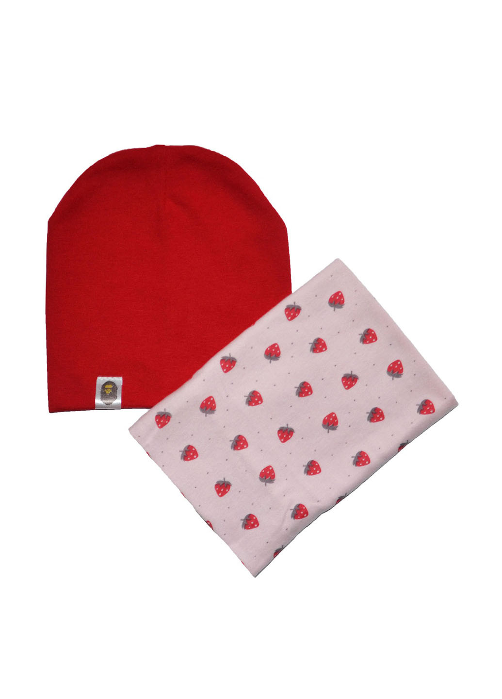 Червоний демісезонний комплект (шапка, шарф-снуд) Sweet Hats