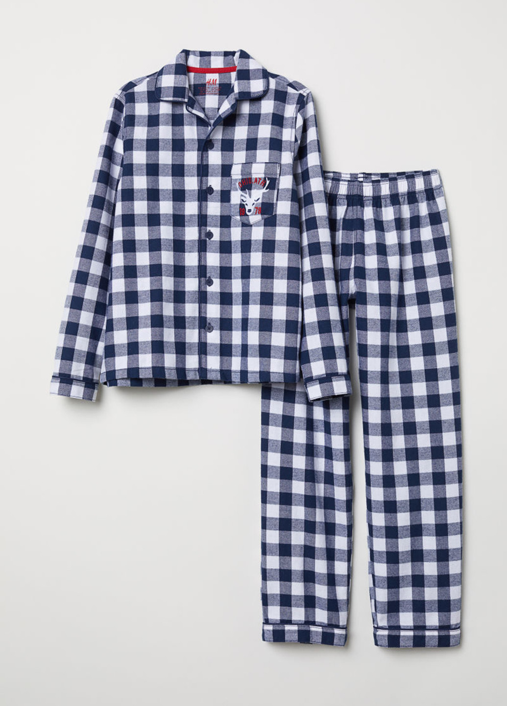 Комбинированная всесезон пижама (рубашка, брюки) H&M