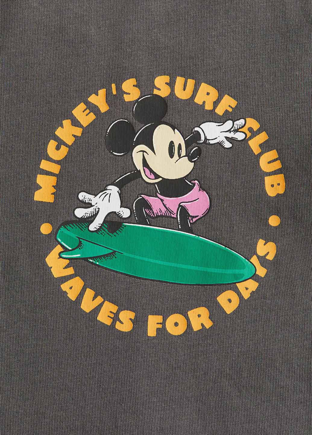 Темно-сіра літня футболка H&M