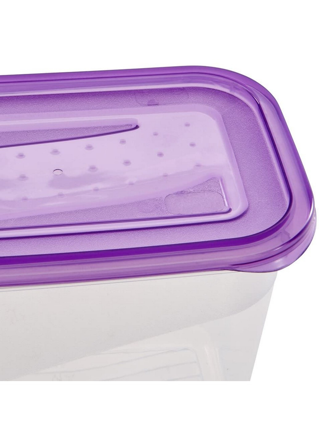 Комплект емкостей для СВЧ Fredo Fresh 3х1.0 л с фиолетовыми крышками (KEE-674) Keeeper (216708584)
