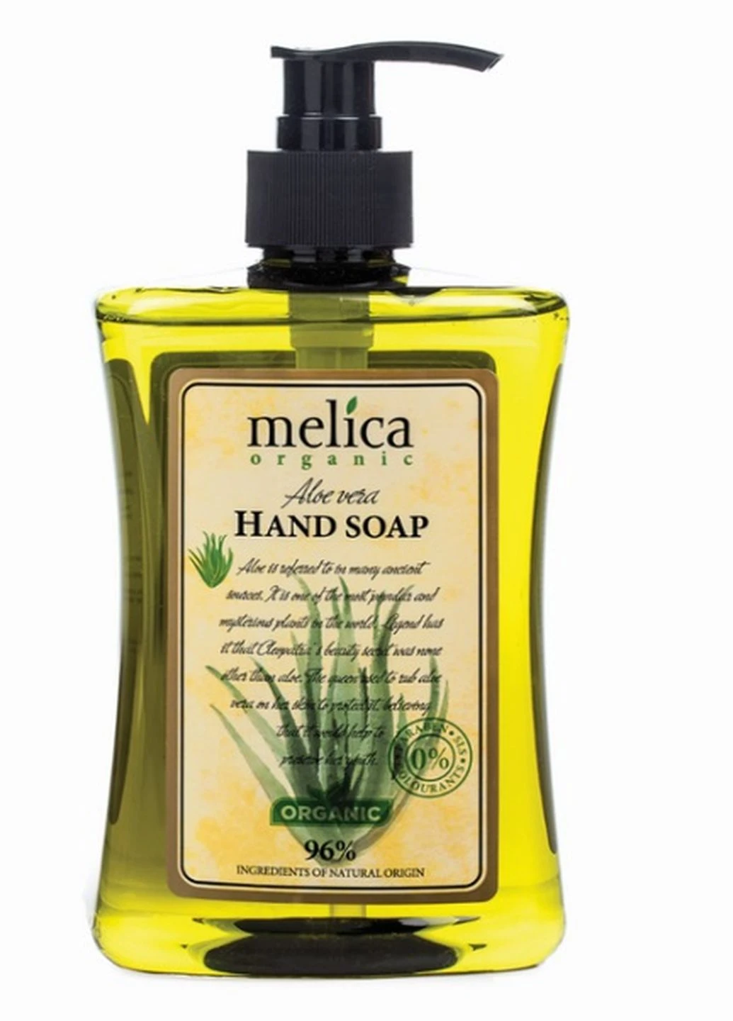 Жидкое мыло Алоэ вера 500 мл Melica Organic (248898447)