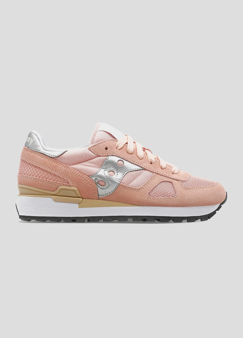 Пудровые кроссовки Shadow Original Saucony розовые всесезоны (255171936)