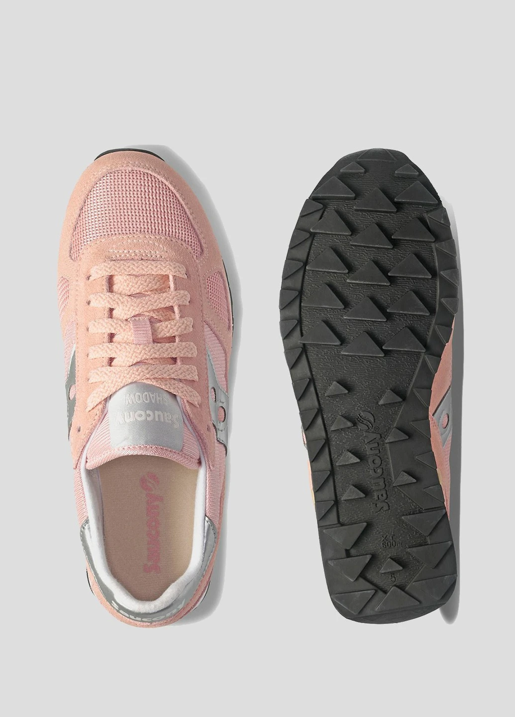 Пудровые кроссовки Shadow Original Saucony розовые всесезоны (255171936)