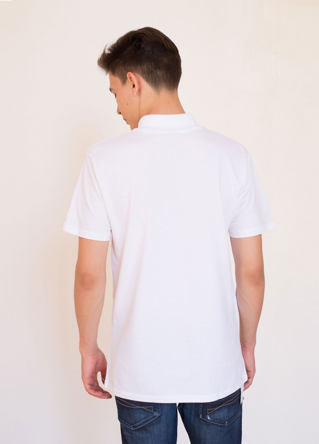 Белая футболка-футболка поло для мужчин Наталюкс