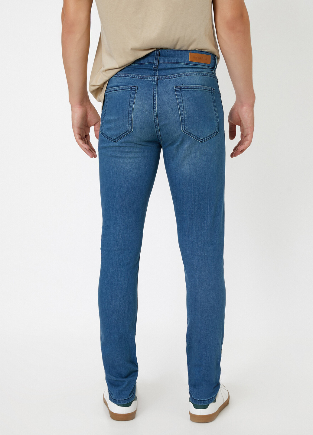Светло-синие демисезонные слим джинсы KOTON