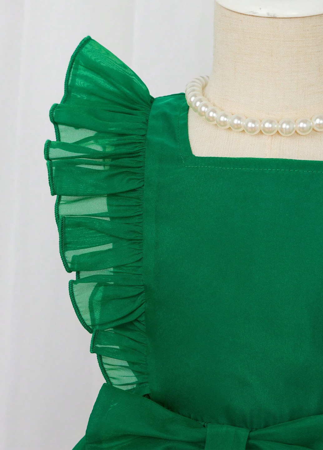 Зелений літній костюм (топ, спідниця) SHEIN