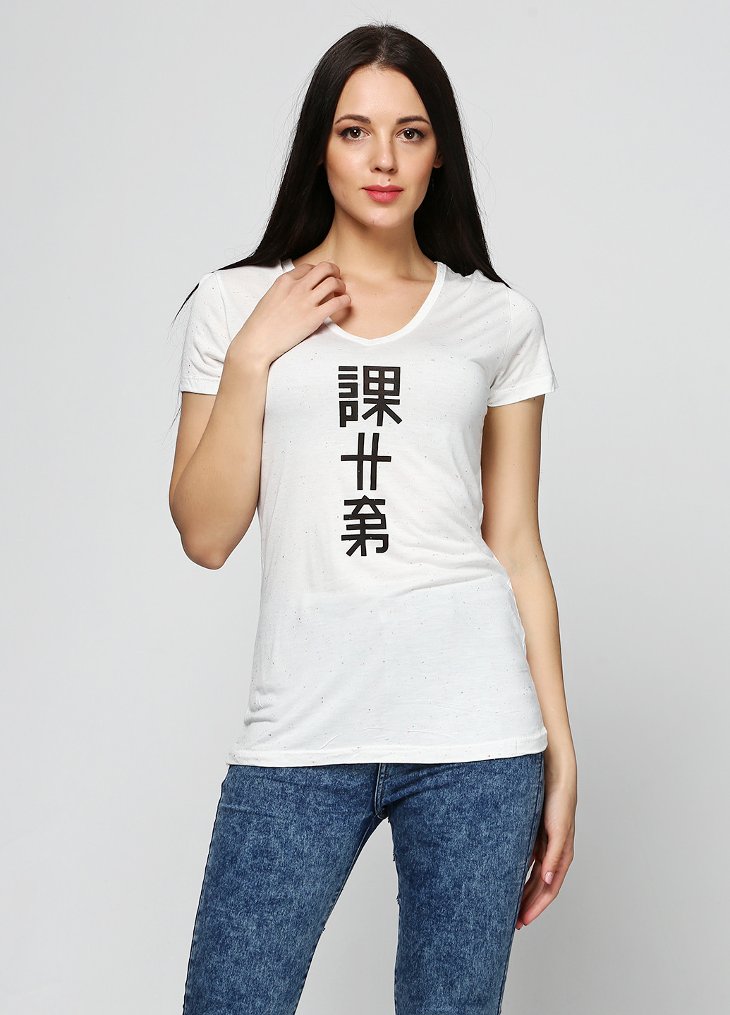 Белая летняя футболка Bir Kim