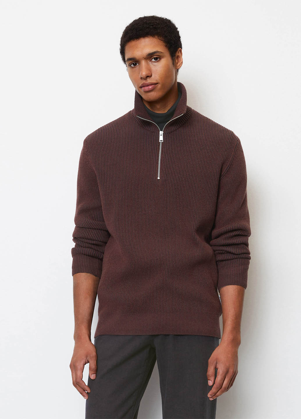 Бордовый зимний свитер Marc O'Polo