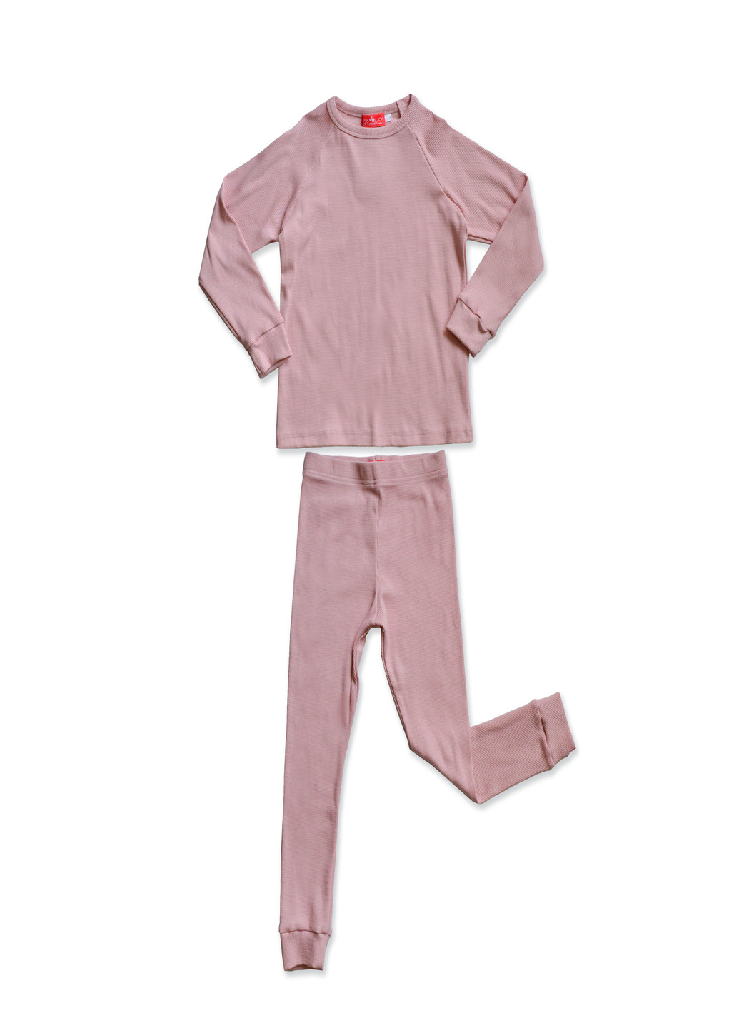 Розовая всесезон пижама базовая розовая реглан + брюки Piccolo L