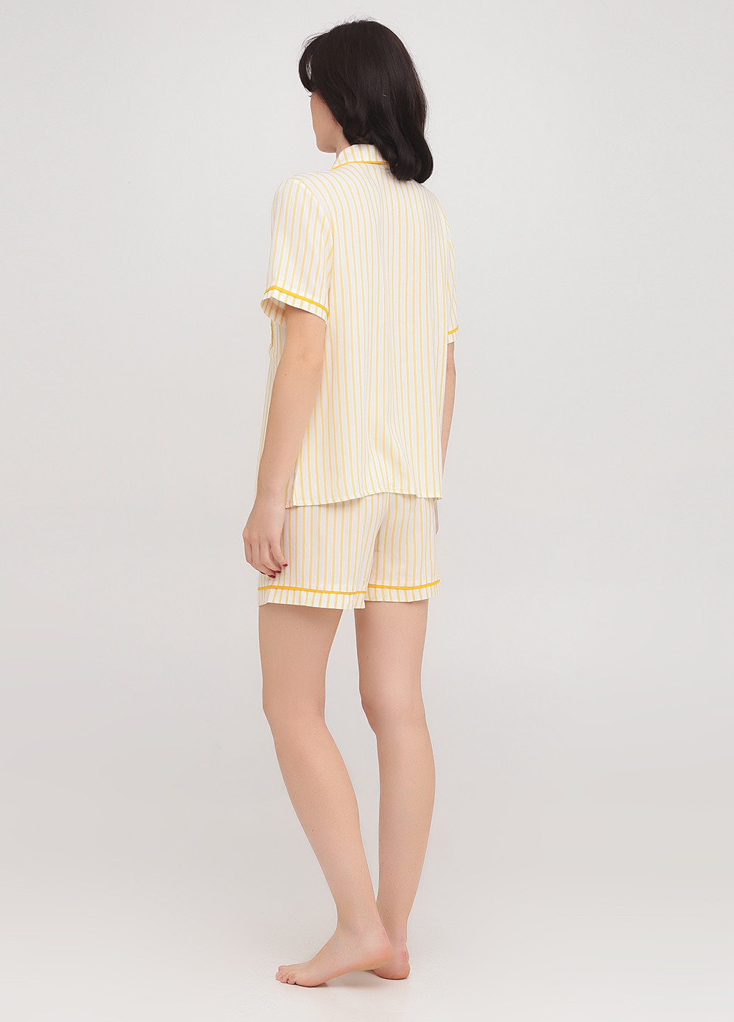 Жовта всесезон піжама (сорочка, шорти) сорочка + шорти Mon Monde