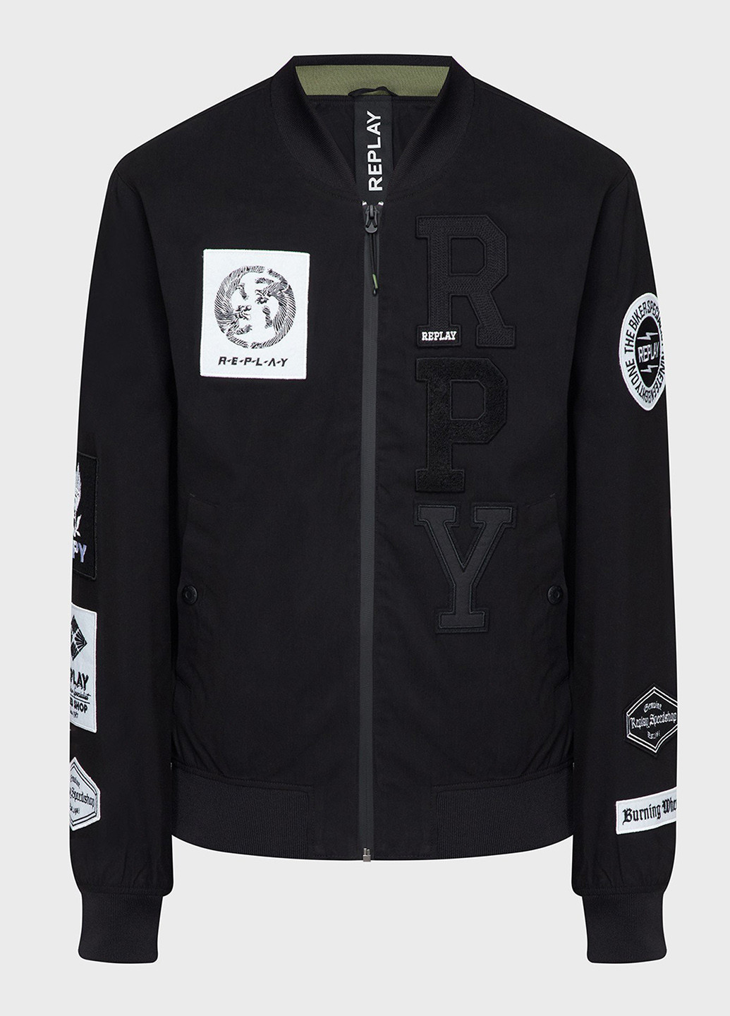 Чорна демісезонна куртка Replay