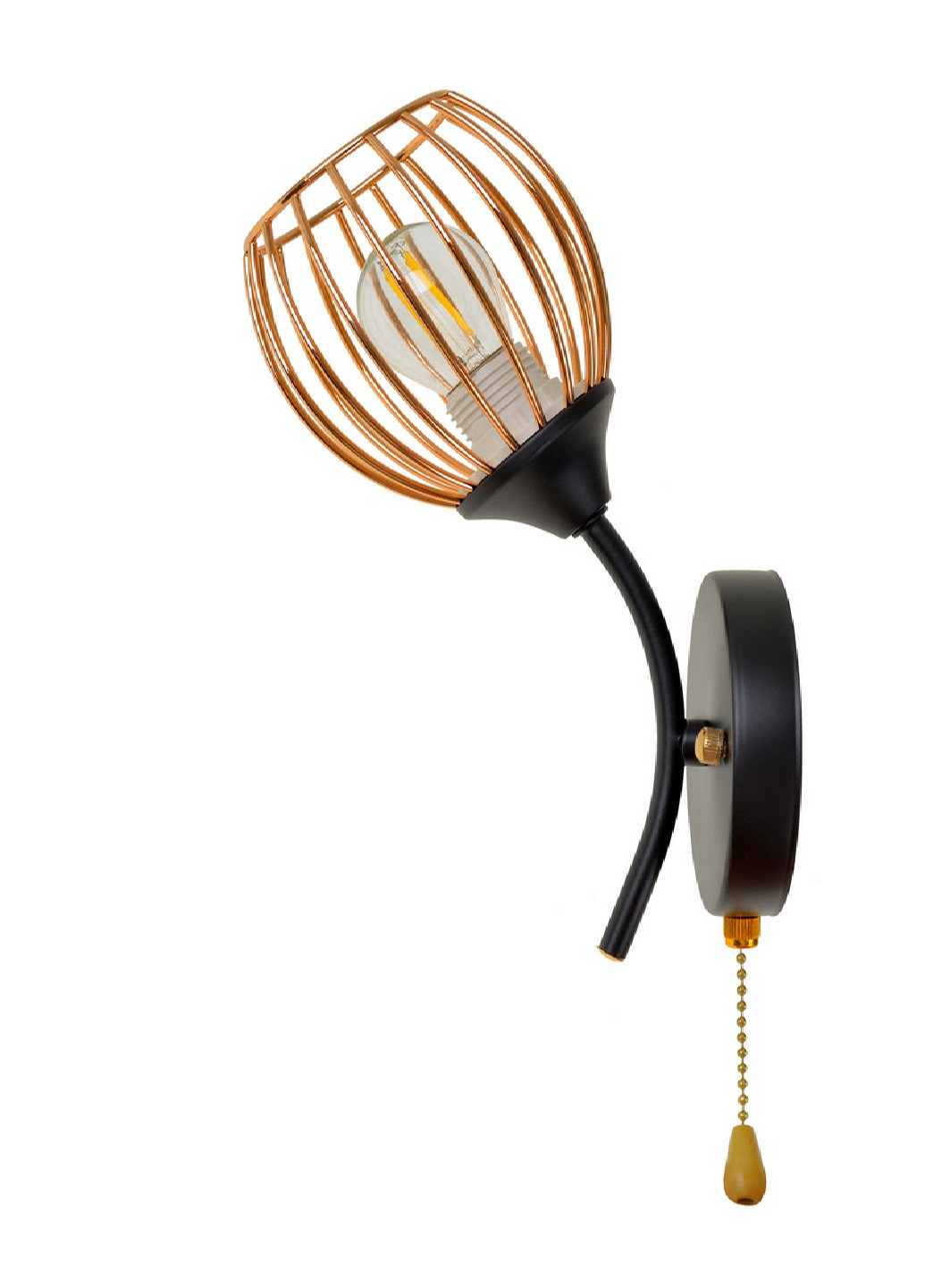 Бра BL-967W / 1 E27 BK + FG Brille (193196167)