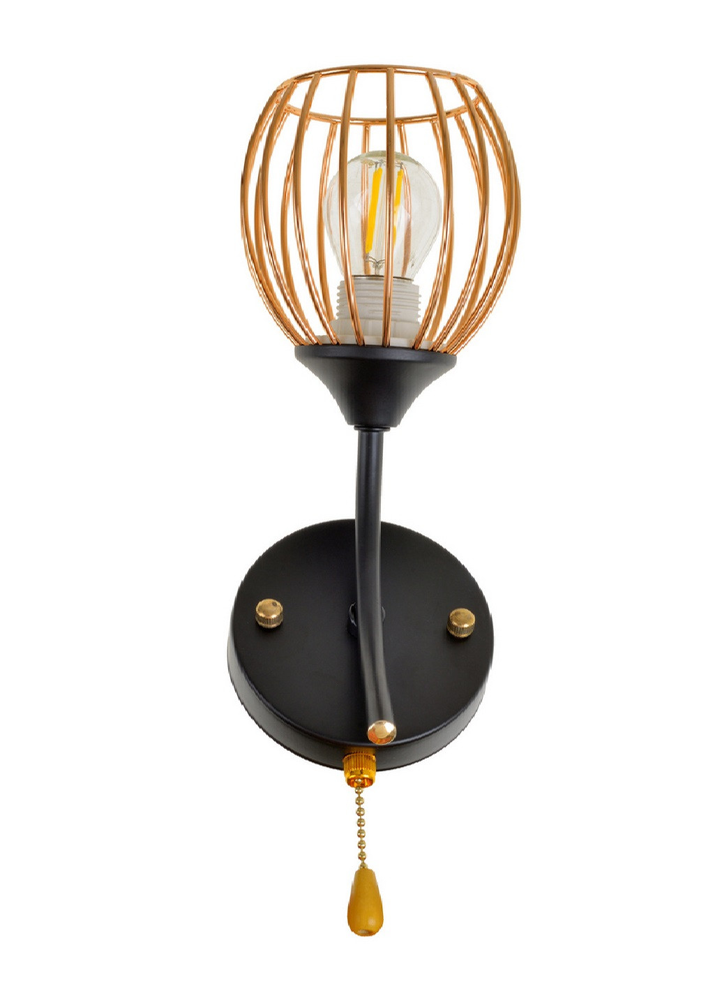 Бра BL-967W / 1 E27 BK + FG Brille (193196167)