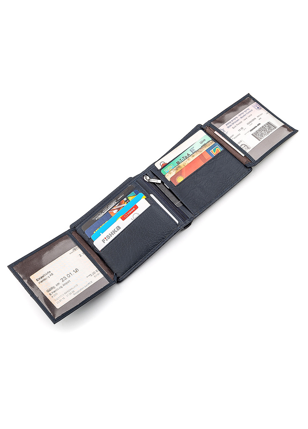 Чоловічий шкіряний гаманець 12х10,5х3 см st leather (252131573)