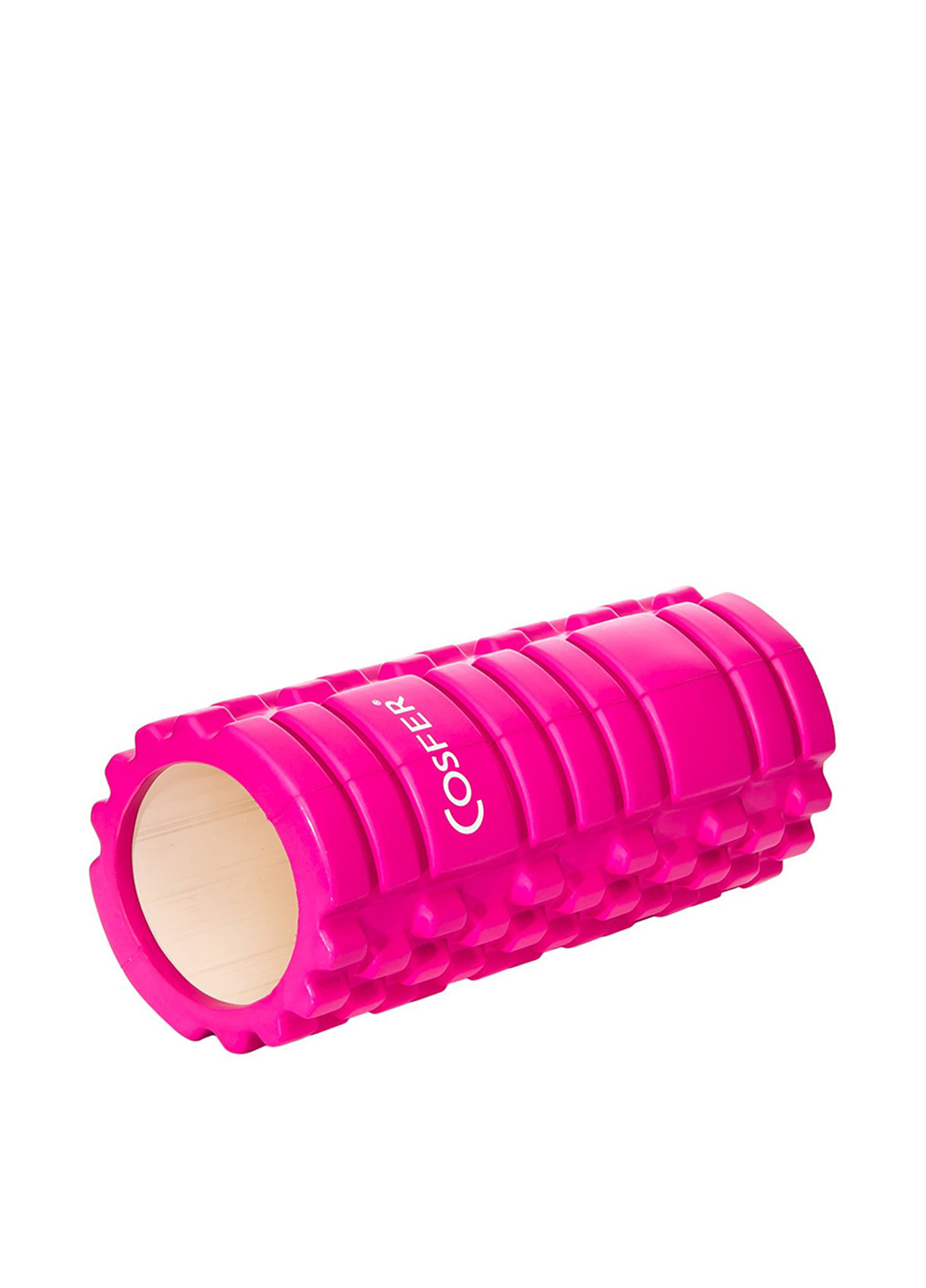 Ролик для йоги, 33х14 см Cosfer логотип рожевий