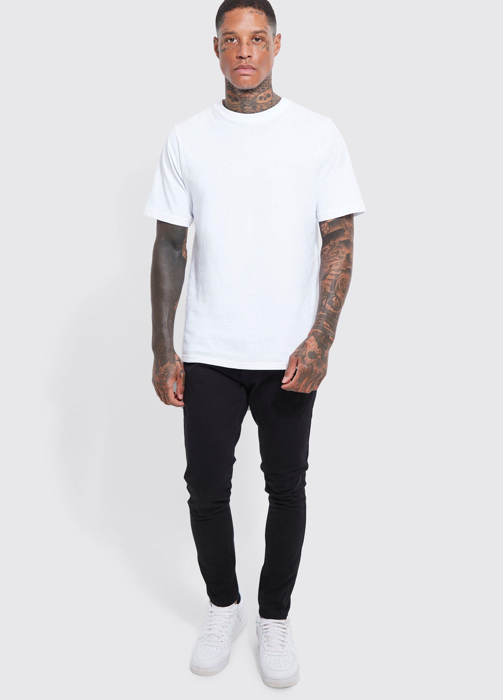 Черные кэжуал демисезонные зауженные брюки Boohoo