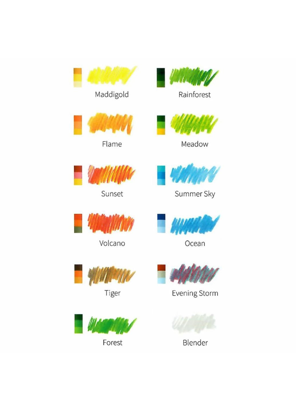 Карандаши цветные Tri-Tone 11 цветов + 1 карандаш-блендер в метал. пенале (3442) Koh-I-Noor (254068548)