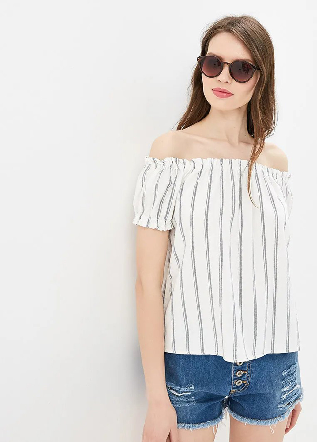 Комбинированная летняя блуза Vero Moda
