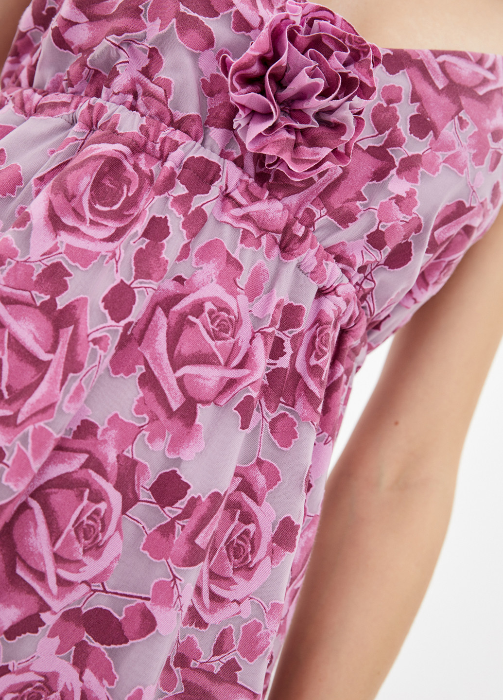 Рожева кежуал сукня в стилі армпір GENEVIE троянди