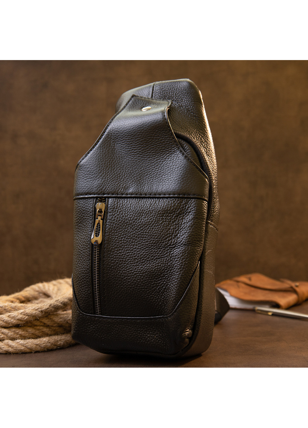 Чоловіча шкіряна сумка 16,5х31,5х6,3 см Vintage (252128579)