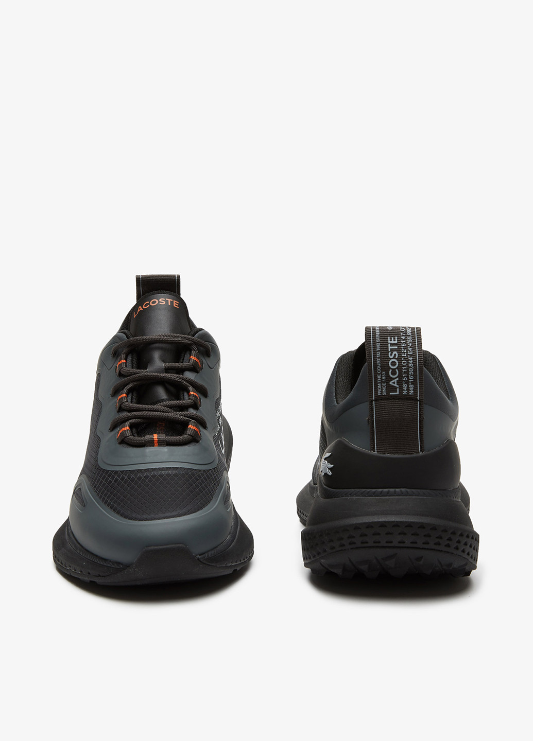 Чорні осінні кросівки Lacoste
