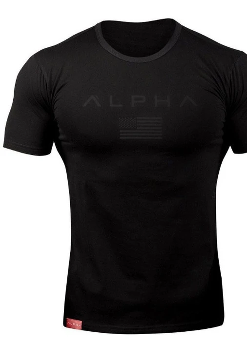 Чорна футболка Alpha