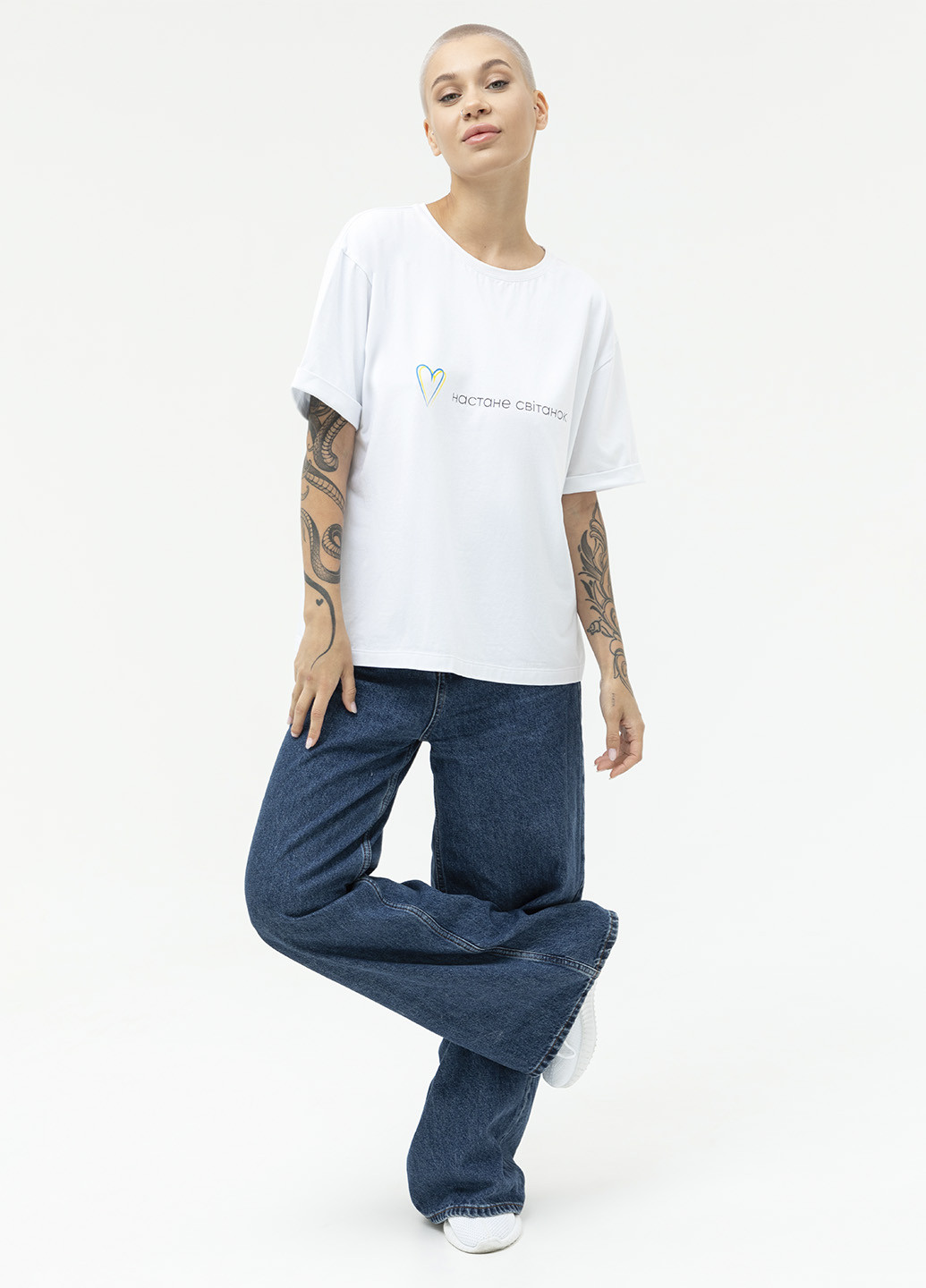 Біла літня футболка Kari Shop Atelier