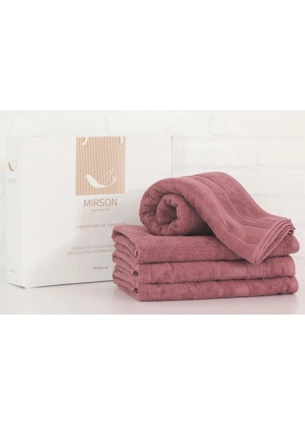 Полотенце MirSon набор банных №5083 Elite SoftNess Violet 40х70, 50х90, 70х14 (2200003183535) No Brand фиолетовый