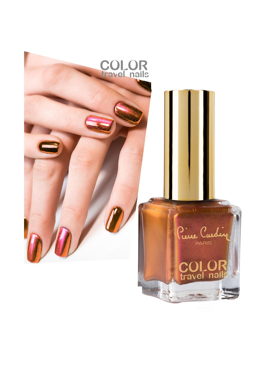 Лак для нігтів Color Travel Nails 103, 11,5 мл Pierre Cardin золоті