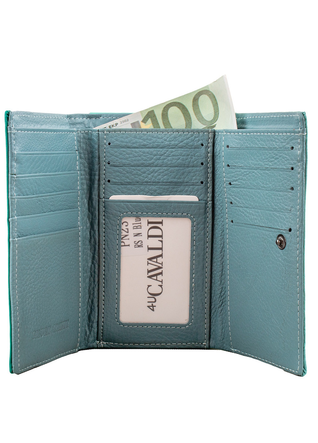 Жіночий шкіряний гаманець 14,5х8,5х3 см 4U Cavaldi (195538110)