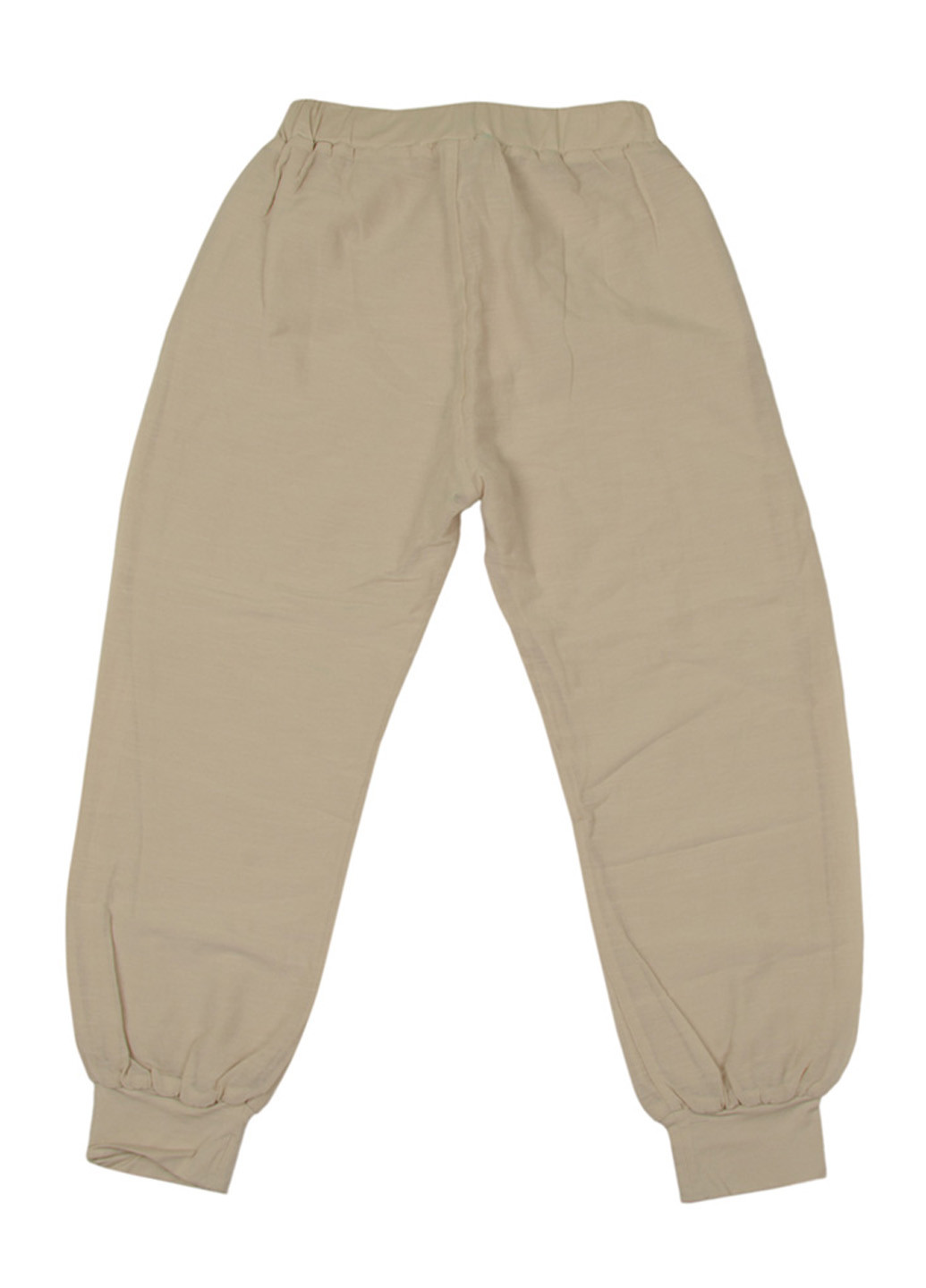 Темно-бежевые кэжуал летние зауженные брюки Lu Lu