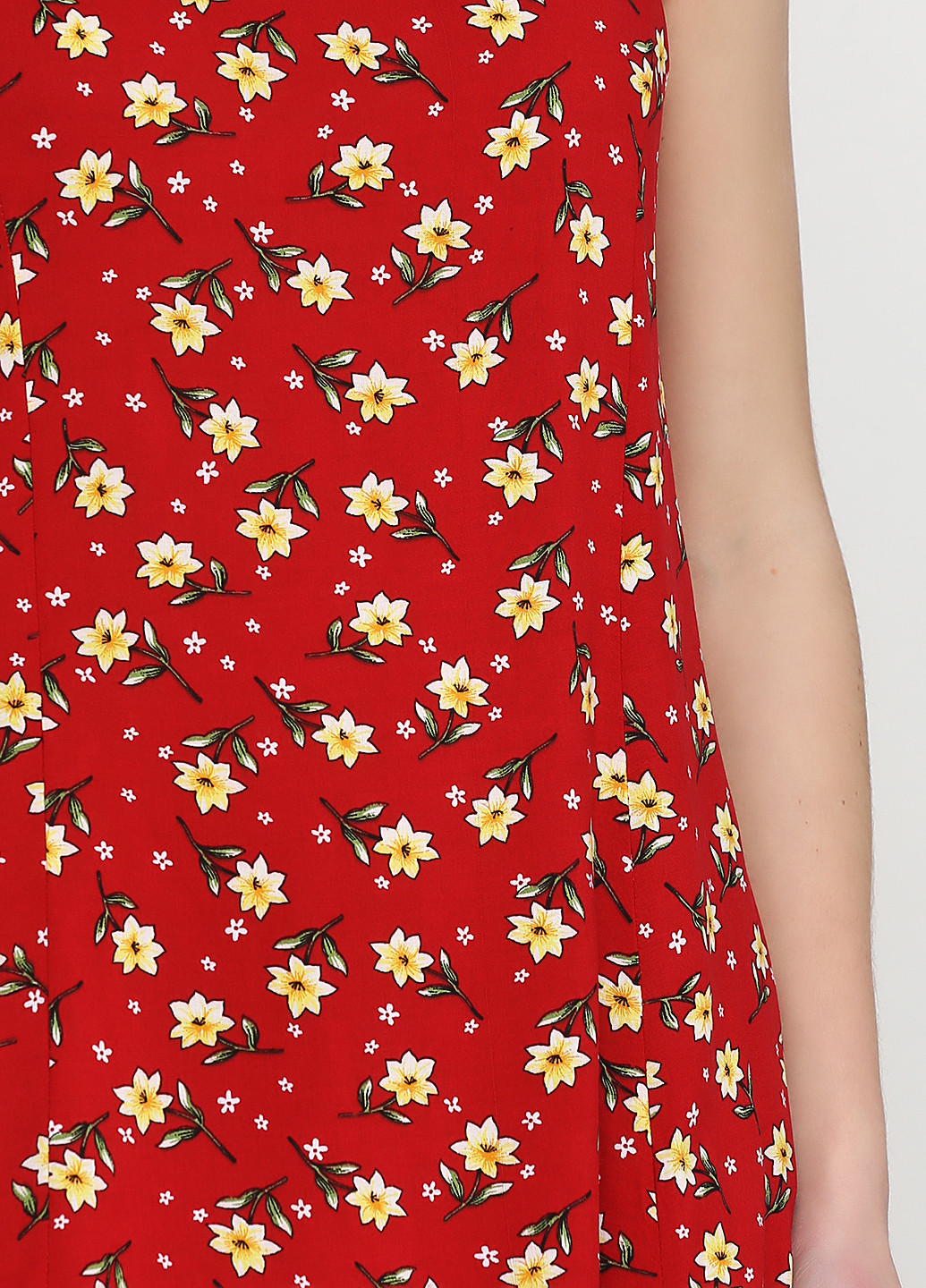 Красное кэжуал платье Bon Voyage с цветочным принтом