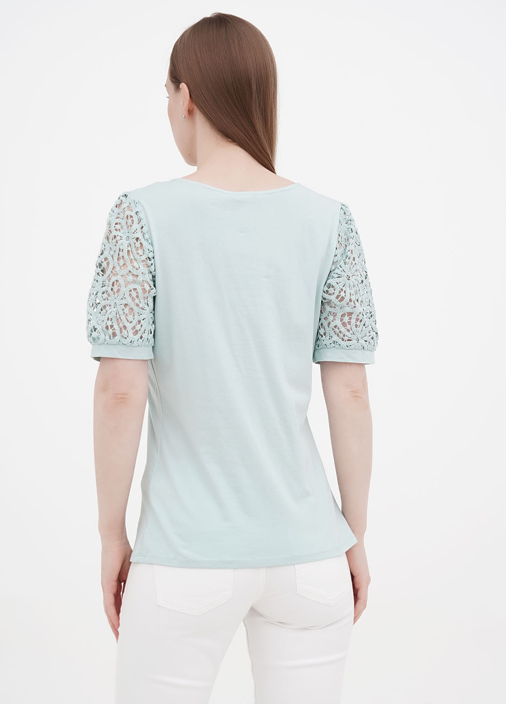 Светло-бирюзовая летняя блуза Orsay