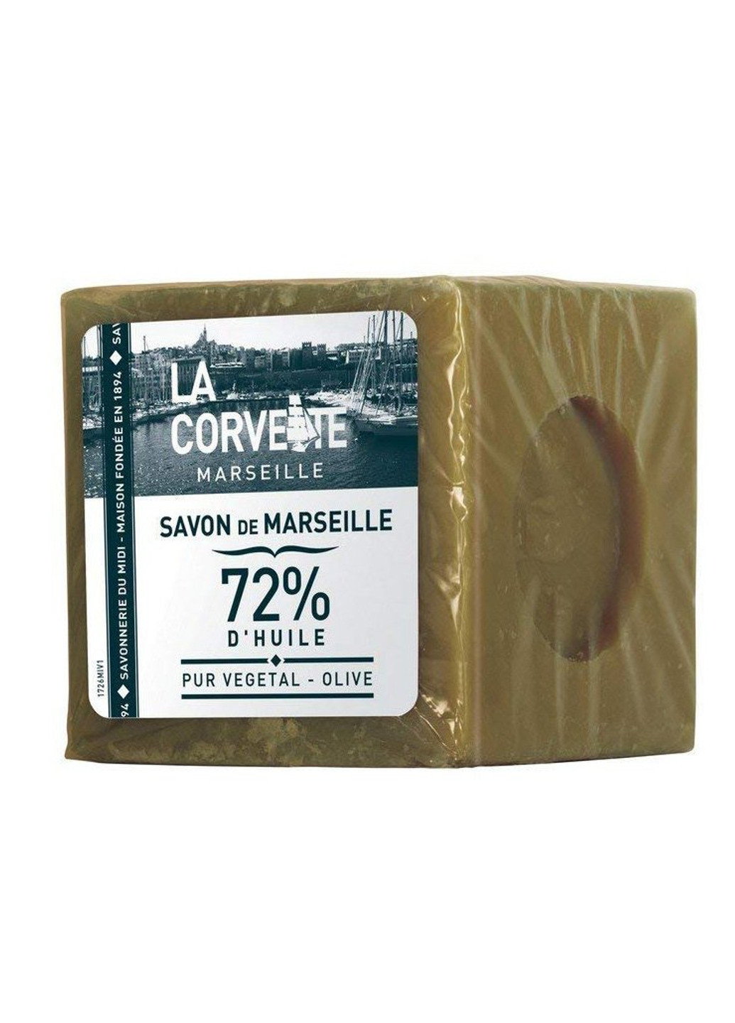 Марсельское мыло Cube OLIVE 72% 300g 270301-COR La Corvette