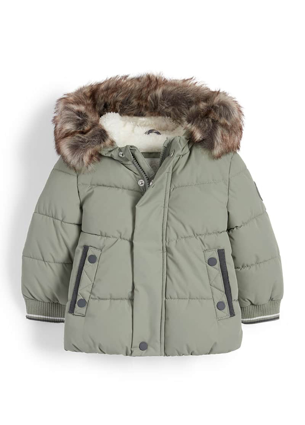 Сіро-зелена демісезонна куртка C&A