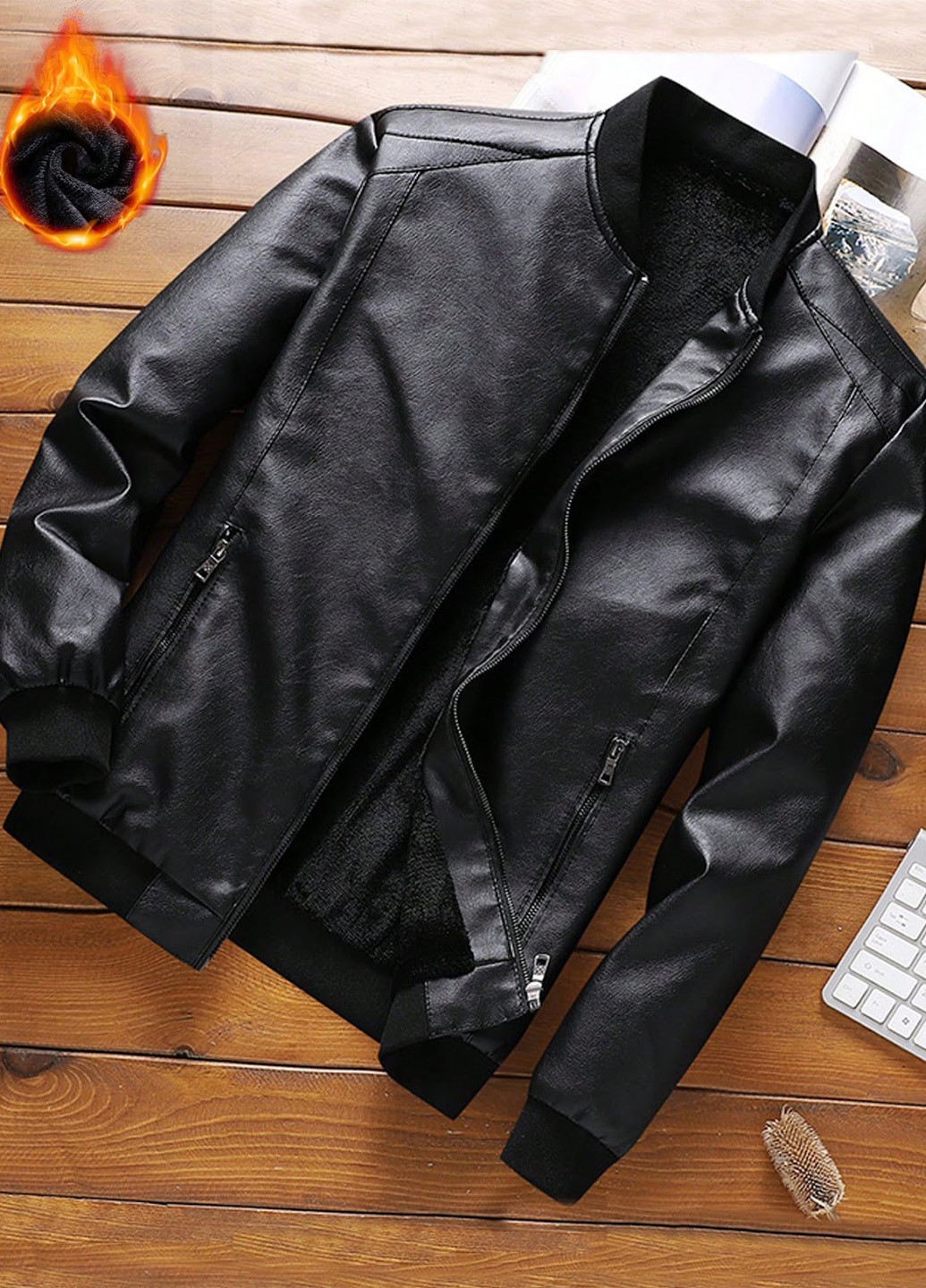 Бомбер SHEIN на блискавці (324390135)